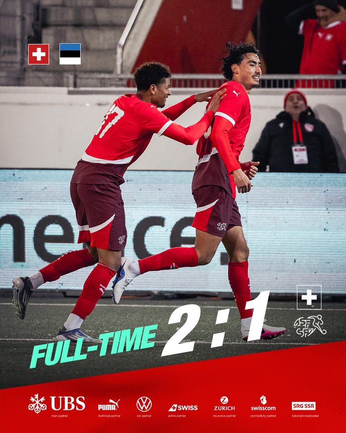 瑞士U21欧青赛主场2-1力克爱沙尼亚 阿特卡梅全场